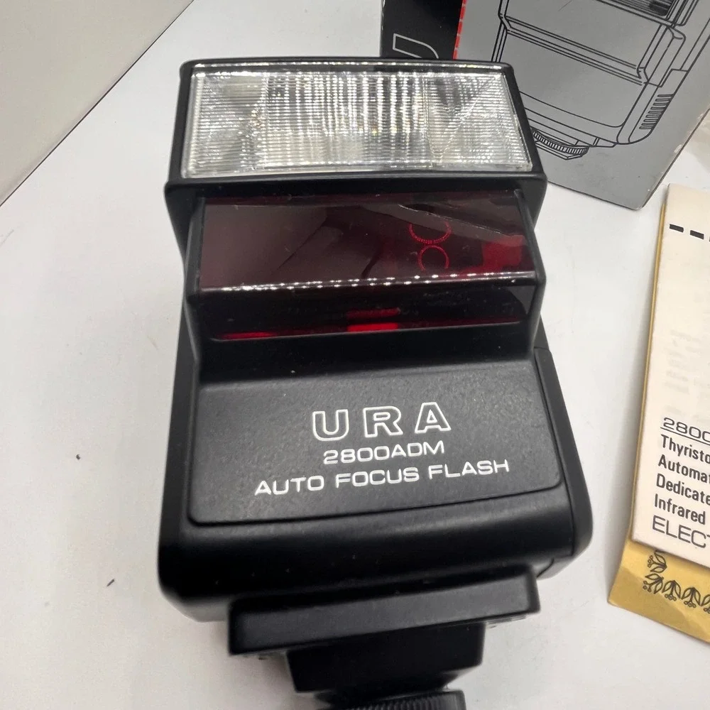 URA 2800ADM Auto Focus Flash 2800AD‎ Series For Minolta Maxxum W/ Box Manual